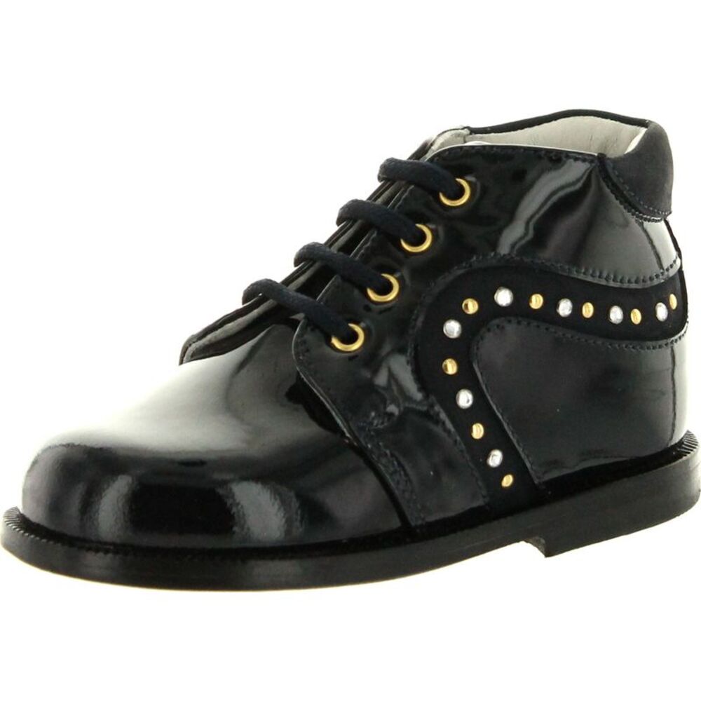 Oxford 2040 Blue Patent ToddlerG boots 20 NEW
